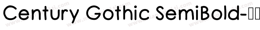 Century Gothic SemiBold字体转换